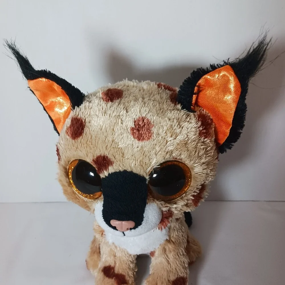 Ty Beanie Boos Lynx Plush Stuffed Animal with Big Eyes (2013)
